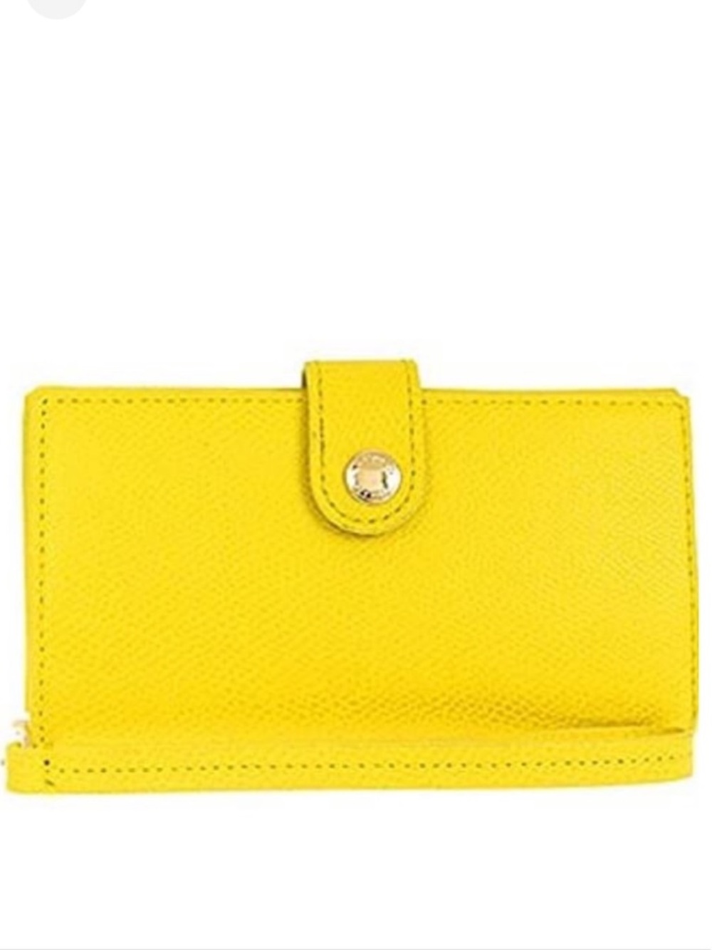 Coach Crossgrain Leather Phone Clutch Wristlet